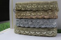 zari cutwork jhalar lace