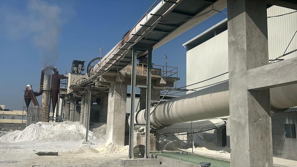 Quick Lime Calcination Plant - Color: Standard Industrial Colors (E.g. Grey/blue)