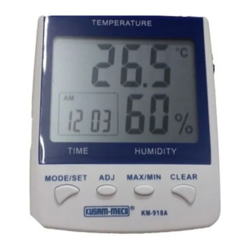 KM 918A  Digital Hygro Thermometer With Clock Alarm Function kusam meco
