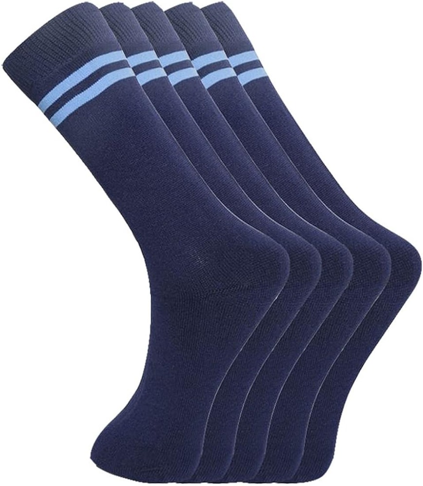 Uniform Socks - Bamboo & Poly Cotton Blend, Full Leg Length | Breathable, Reversible, Odor-resistant, All-season Comfort, Premium Fit For Kids & Teens, Stylish Knit Design