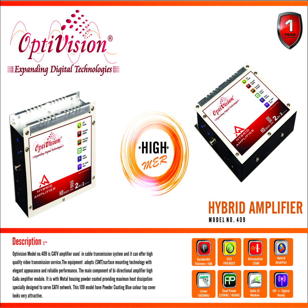 Hybrid Amplifier : Ov-409 - Application: Telecommunication