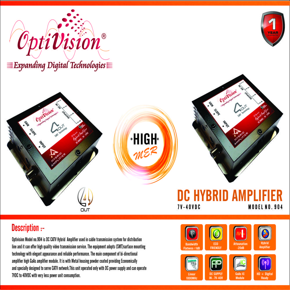 Dc Hybrid Amplifier : Ov-904 - Application: Telecommunication