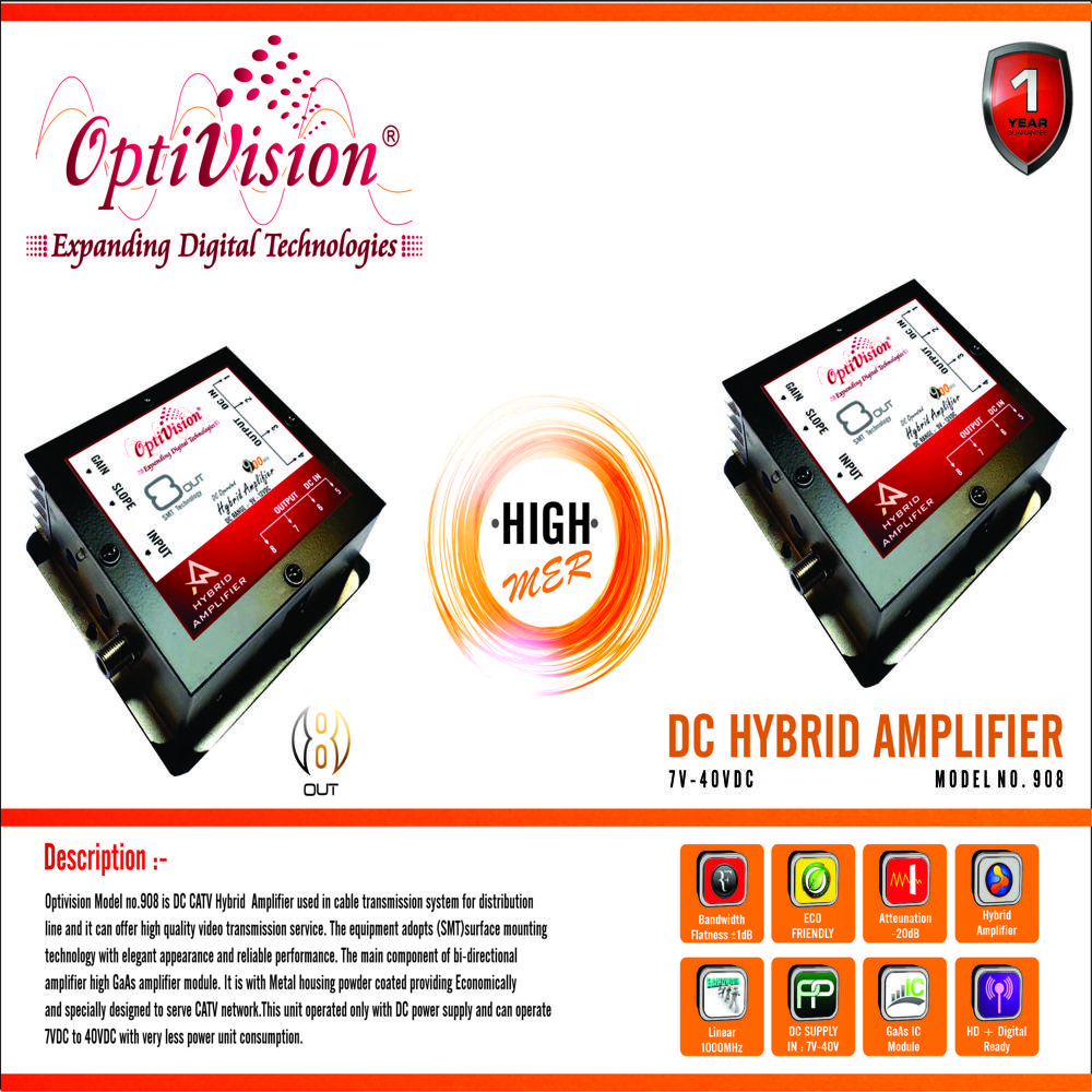 Dc Hybrid Amplifier : Ov-908 - Application: Telecommunication