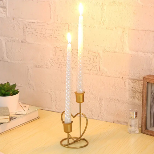 Creative Wrought Iron Candle Holder - Finishing: Polishing