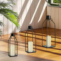 Modern Farmhouse Decorative Lantern - Steel Material, Polished Finish, Multiple Color Options | Weather Resistant, Easy To Clean, Indoor & Outdoor Use, Modern Arts Style