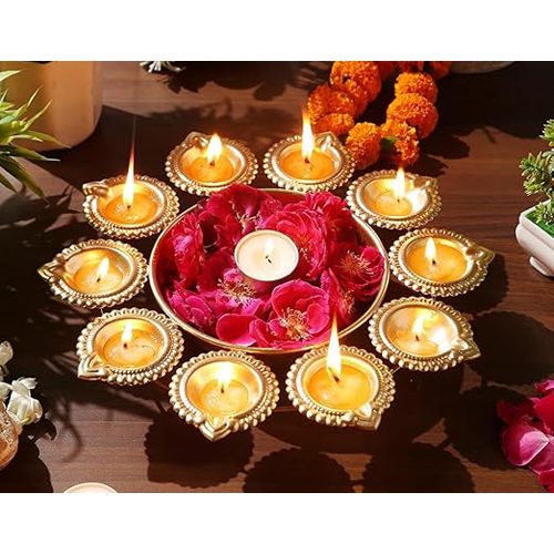 Decorative Metal Diya Traditional Diya