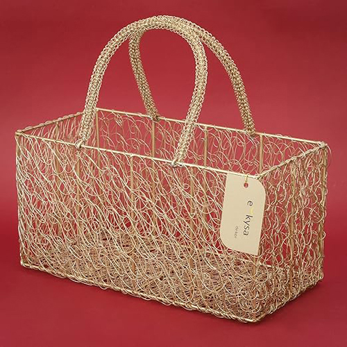 Metal Meshwire Multipurpose Hamper Fancy Basket