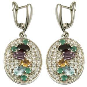 Big Silver Earring For Parties Gender: Women