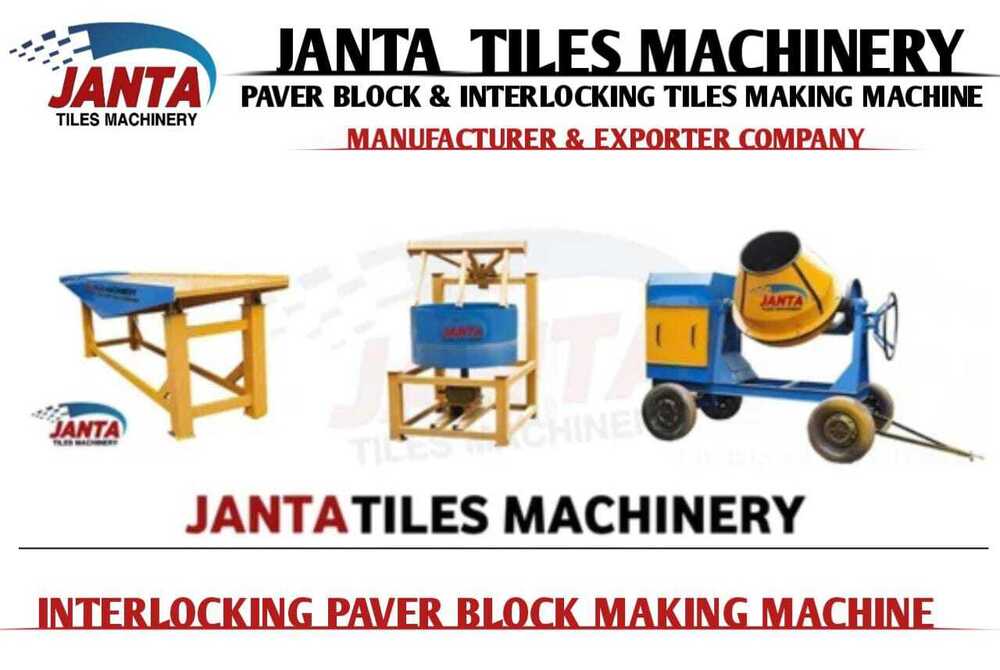 Semi-Automatic Interlocking Paver Block Making Machine