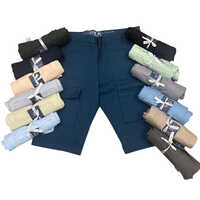 Mens Plain Cargo Shorts - Color: Various Colour Available