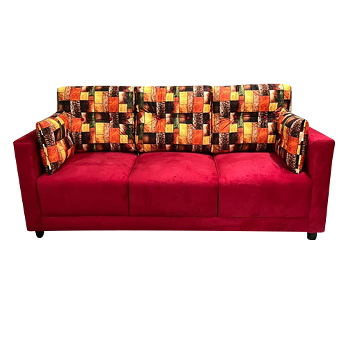 3 Seater Premium Suede Velvet Fabric Sofa