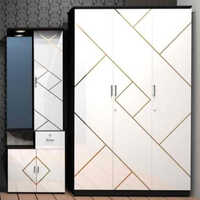 Modular Dressing Table With Wardrobe - Color: Different Available