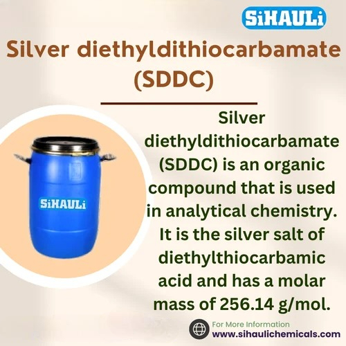 Silver DiethylDithioCarbamate (SDDC) Manufacturers, Suppliers, Exporters From Vasai Mumbai India