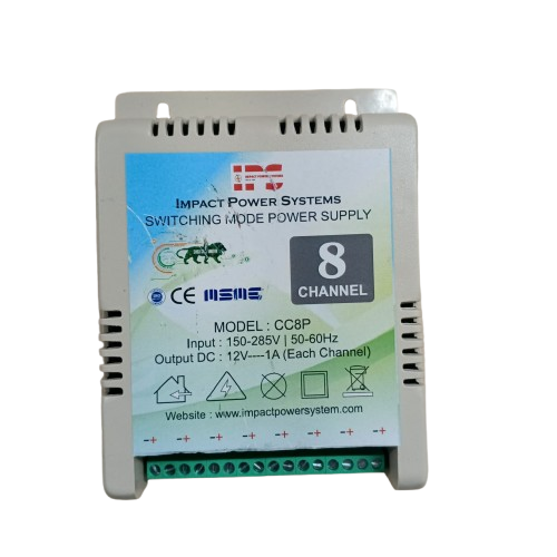 8 CHANNEL CCTV SMPS PLASTIC BODY