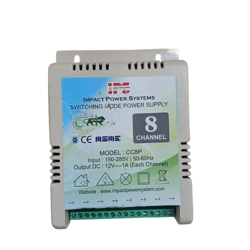 8 CHANNEL CCTV SMPS PLASTIC BODY