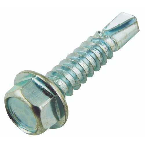 Mild Steel Self Drilling Screw - Color: Silver