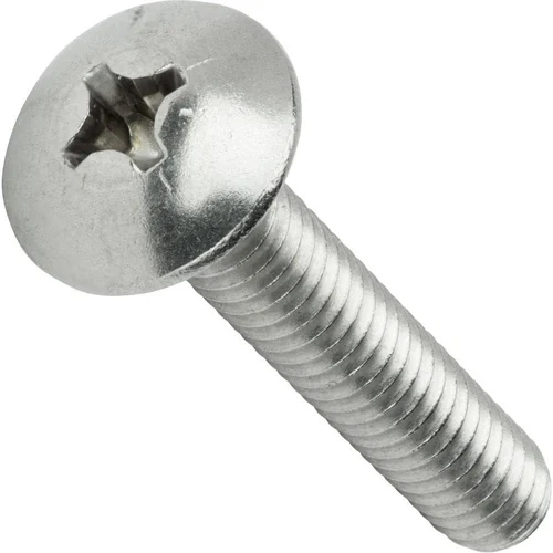 Mild Steel Truss Head Screw - Color: Silver