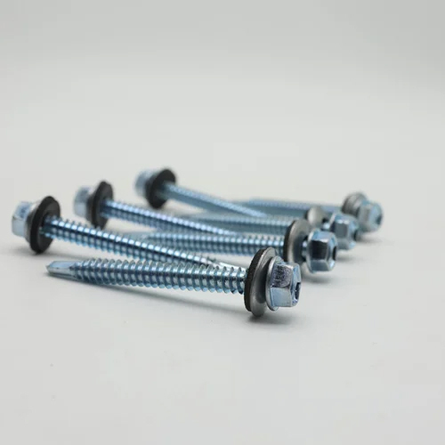 Self Drilling Screw - Carbon Steel, Zinc Finish, Silver Color | High Quality for Automotive, Industrial, Electrical, and Home Improvement Applications