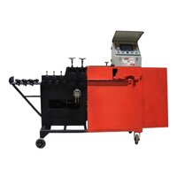 Cnc Steel Bar Stirrup Bender - 1800x550x1400mm, Orange & Black | Automatic Efficiency, High Performance, Simple Control, Stable Operation