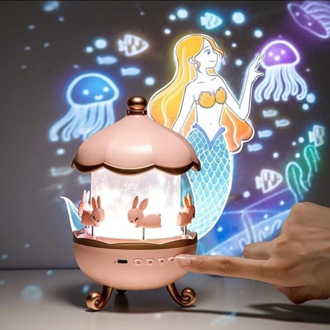 Unicorn Star Led Projector Night Light - Size: 13d X 13w X 20h