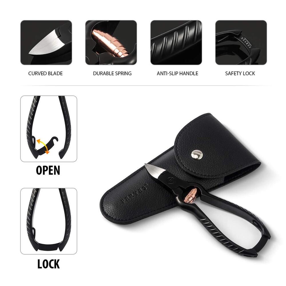 Precision Toenail Clippers - 14x4.5x1 Cm | Durable Stainless Steel, Ergonomic Design, Flexible Lock, Gift-ready Packaging