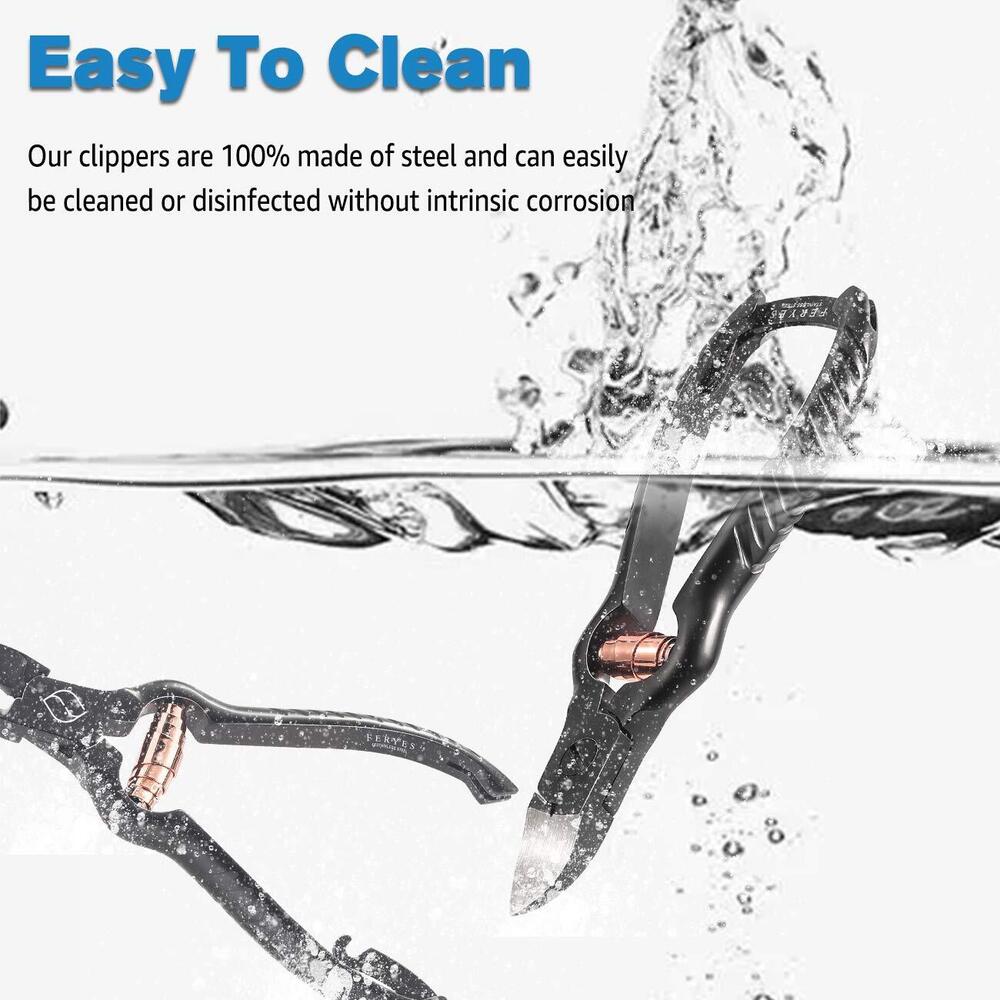 Precision Toenail Clippers - 14x4.5x1 Cm | Durable Stainless Steel, Ergonomic Design, Flexible Lock, Gift-ready Packaging