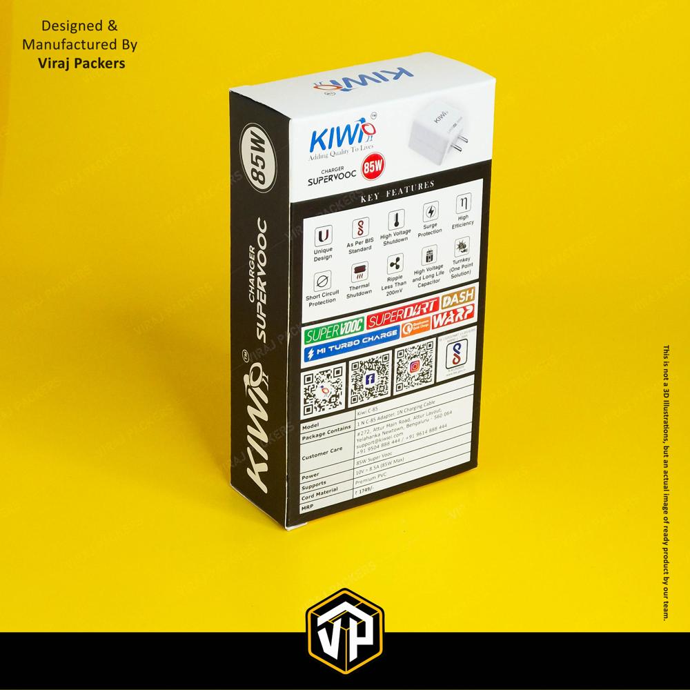 Charger Packaging Boxes - Finishing: Glossy Lamination