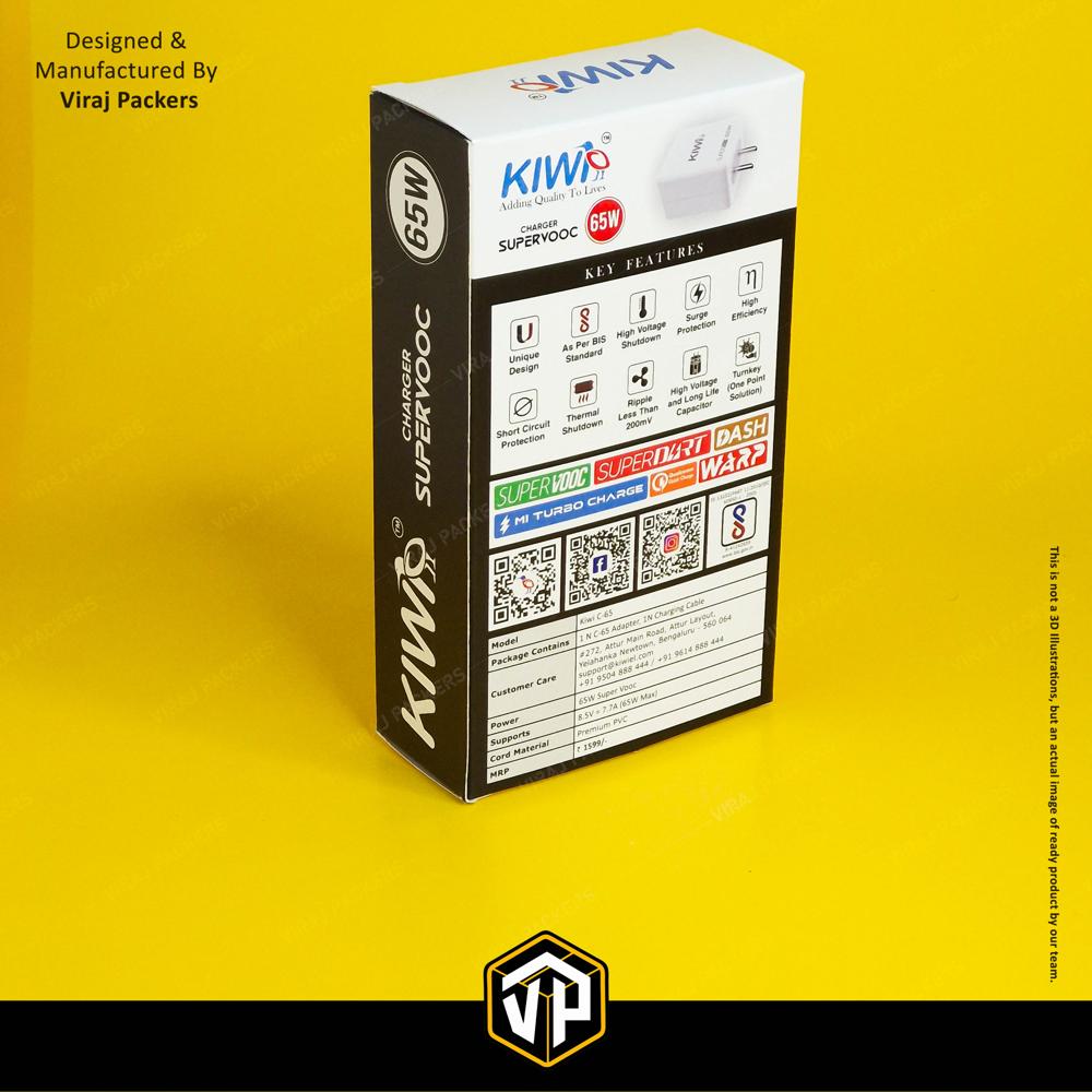 Charger Packaging Boxes - Finishing: Glossy Lamination