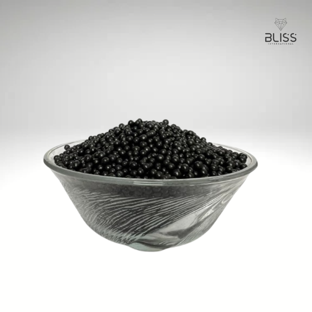 Bentonite Shiny Balls (Plain & Humic, Amino Coated) - Color: Black