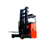 High reach forklift stand-up rider forklift truck with side shift for warehouse