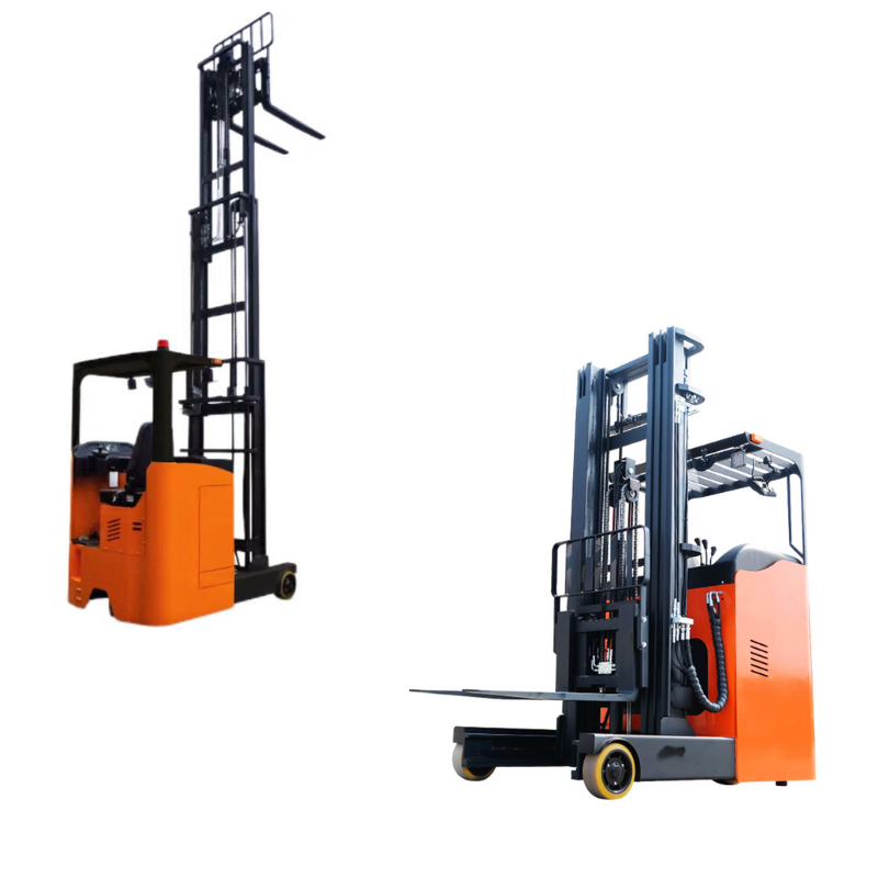 High Reach Forklift Stand-up Rider Forklift Truck With Side Shift For Warehouse