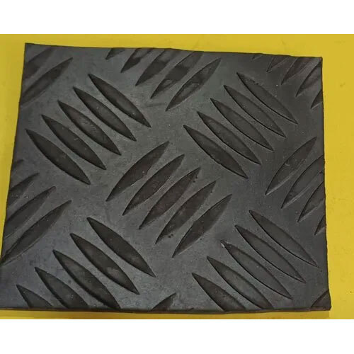 Electric Rubber Mat - Color: Black