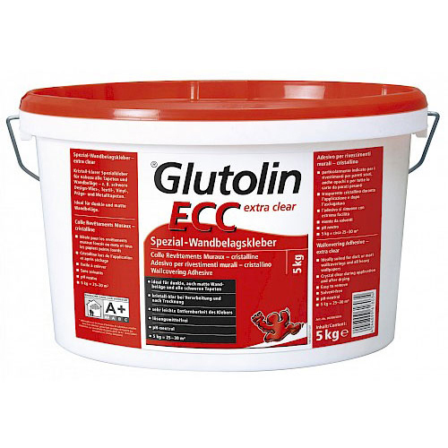 Glutolin Ecc Extra Clear Premium Wall Covering Ready-Mix Wallpaper Adhesive - Grade: Industrial