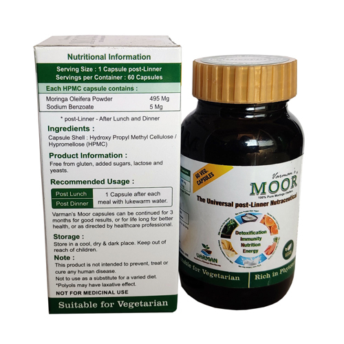 Varman's Moor: Moringa Oleifera Veg Capsules