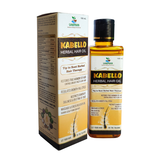 Kabello Herbal Hair Oil - Color: Green