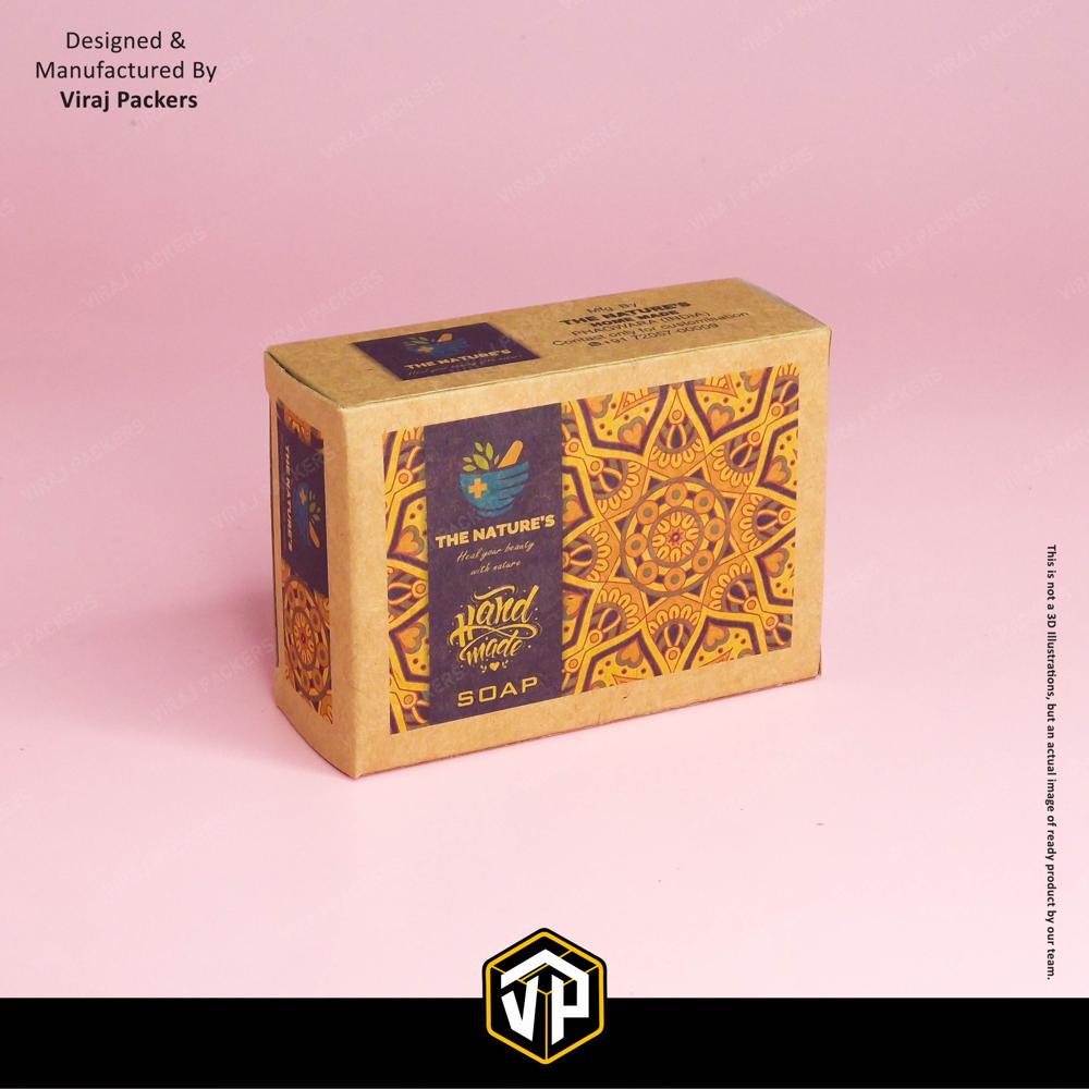 Kraft Paper Soap Box - Finishing: Glossy Lamination