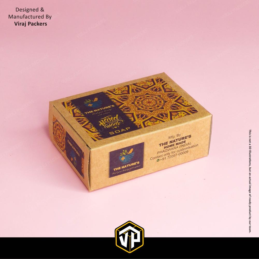 Kraft Paper Soap Box - Finishing: Glossy Lamination