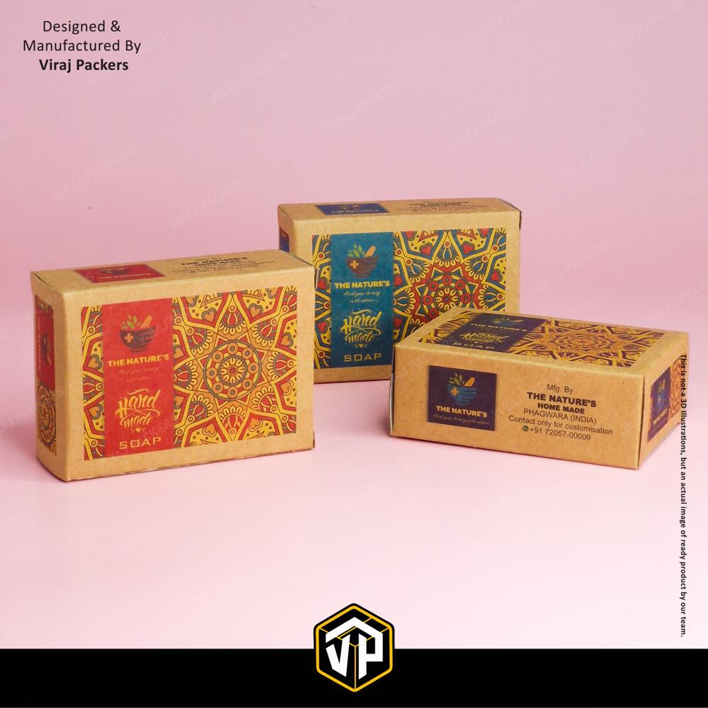 Kraft Paper Soap Box - Finishing: Glossy Lamination