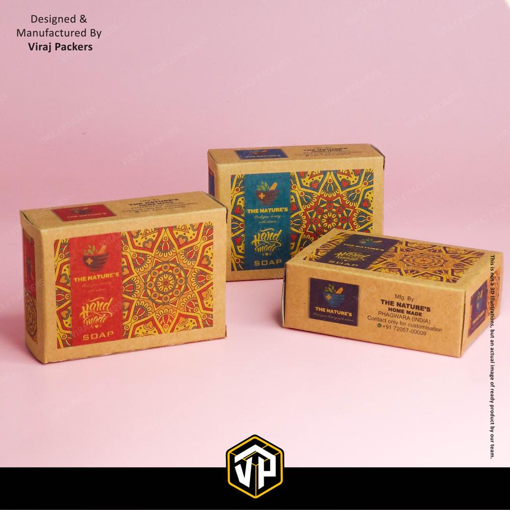 Kraft Paper Soap Box - Finishing: Glossy Lamination