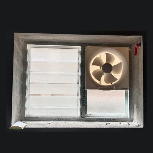 Upvc  Louver  Window  With Fan - Coating Type: Powder Coated