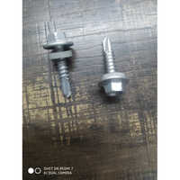 Corroshield Self Drilling Screws - Stainless Steel, M12 X 55 - 2 Inch, Silver Color, Polished Finish, Round Head Shape, High Quality