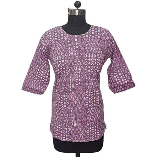 82263 Cotton Short Kurti - Gender: Women