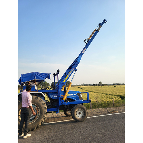 Pole Erection Machine With Tractor