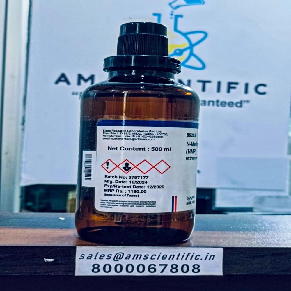 N-methyl-2-pyrrolidone (Nmp) Extrapure Ar, 99.5 - Cas No: 872-50-4