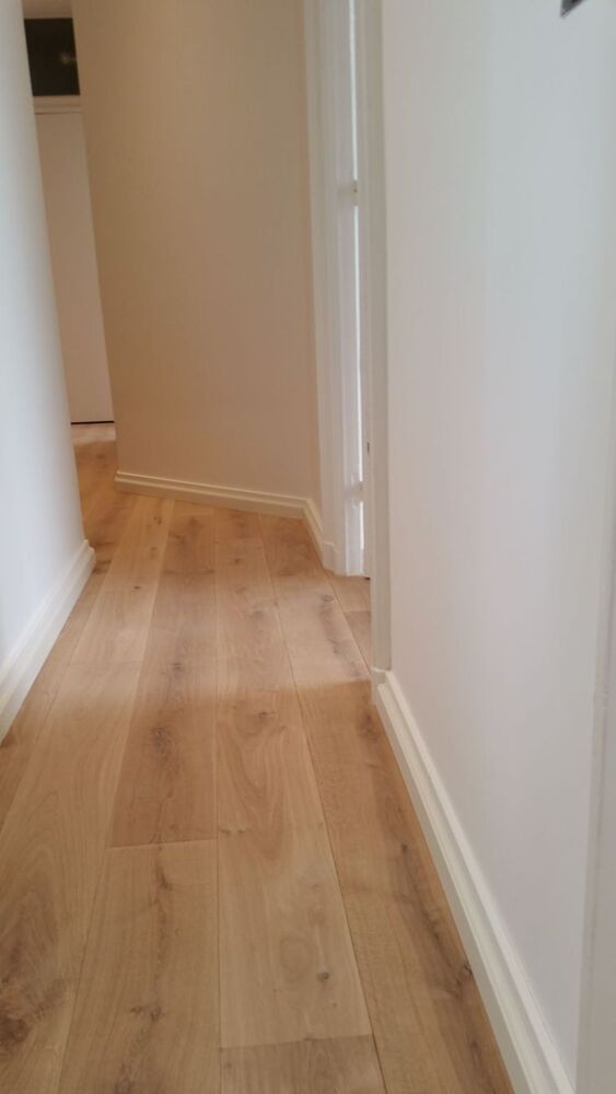 Straight Plank Pattern Engineered Flooring - Color: Light Brown