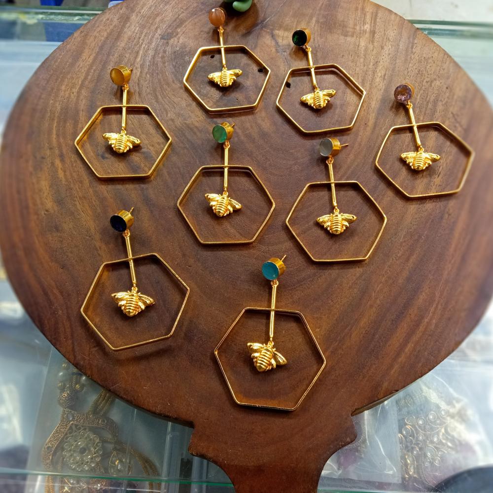 Druzy Earring - Color: All Color