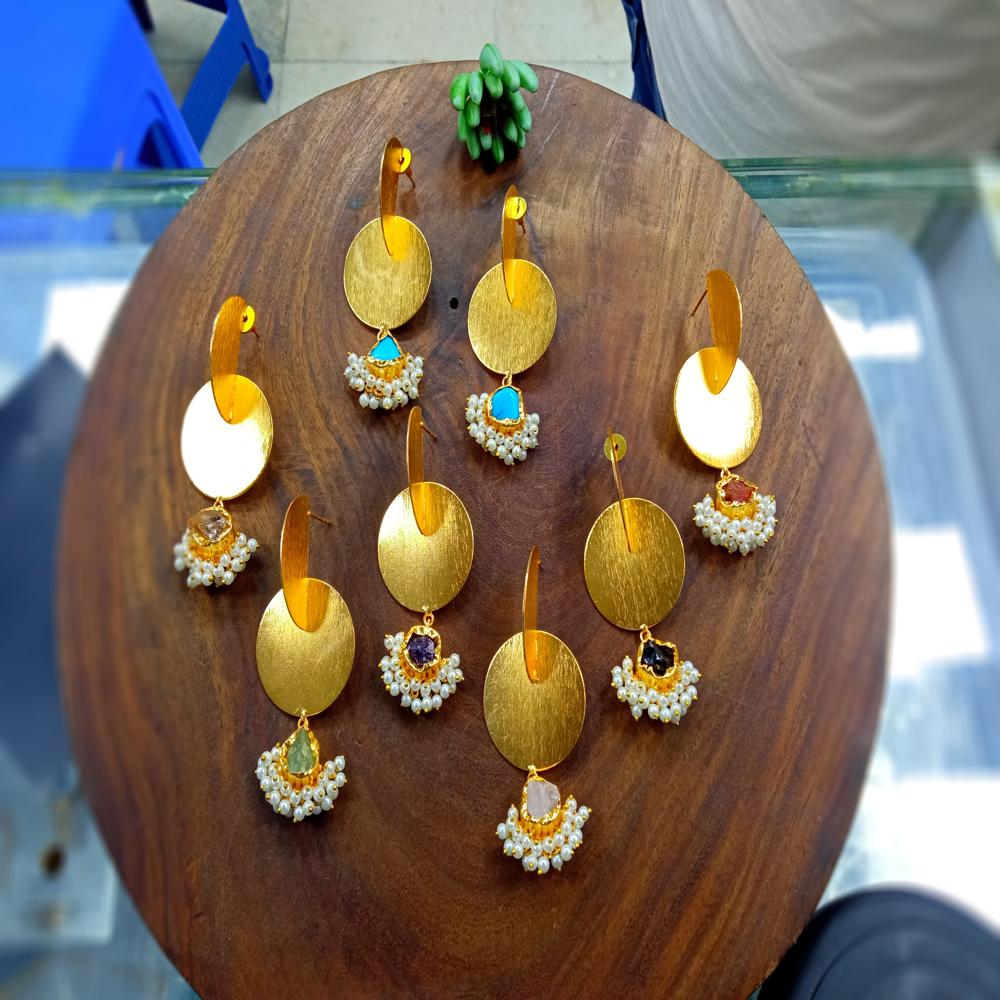 Druzy Earring - Color: All Color