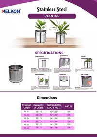Steel Planter 14x14