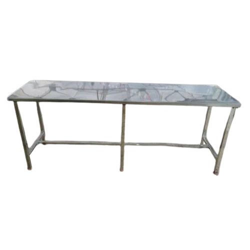 Stainless Steel Folding Table - Color: Silver