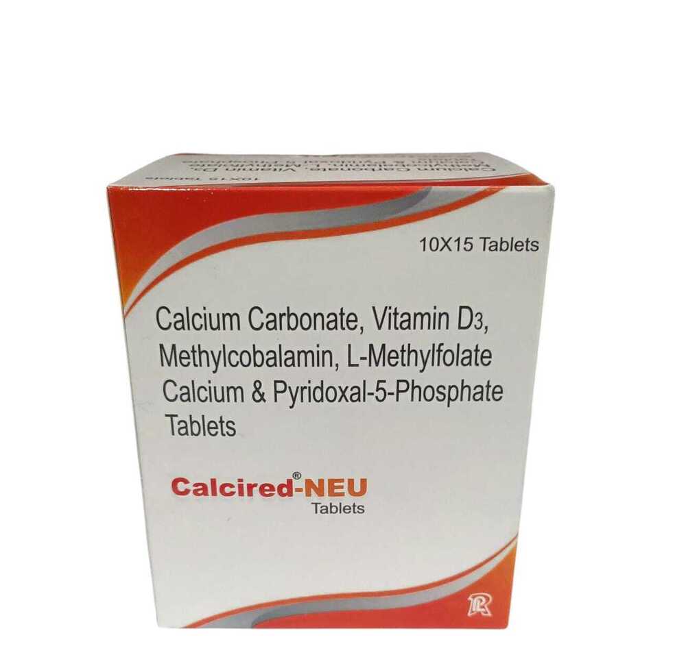 Calcium Carbonate Vitamin D3 Methylcobalamin Methylfolate Calcium Pyridoxal 5 Phosphate Tablet